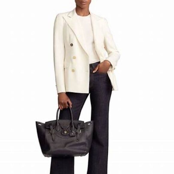 Ralph Lauren Collection ~ Ivory Stretch Wool Double Breasted Camden Blazer - Picture 9 of 16